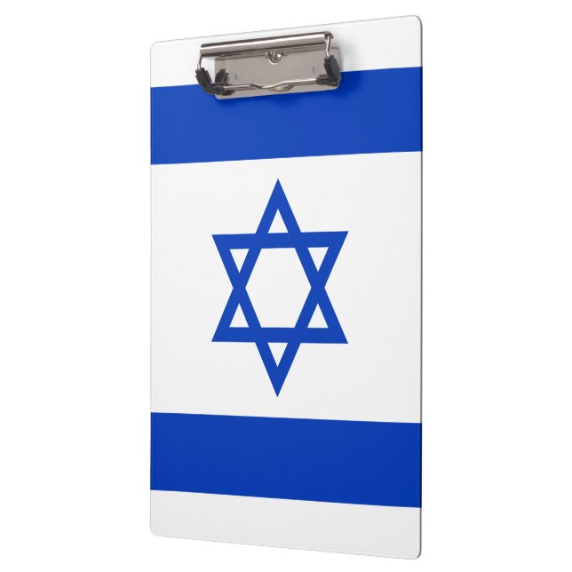 Flagge Israels Klemmbrett (Links)