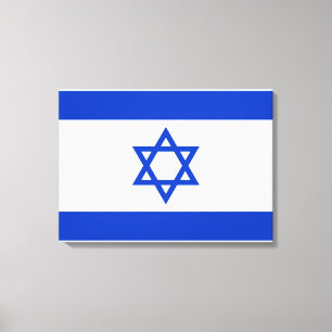 Flagge Israels Leinwanddruck