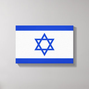 Flagge Israels Leinwanddruck