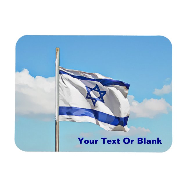 Flagge Israels Magnet (Horizontal)