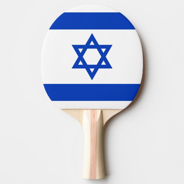 Flagge Israels Ping Pong Paddle Tischtennis Schläger (Vorderseite)