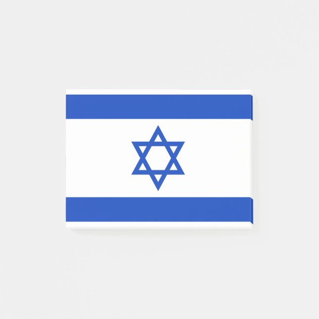 Flagge Israels Post-it Klebezettel (Vorderseite)