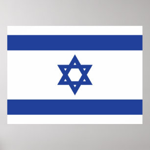 Flagge Israels Poster