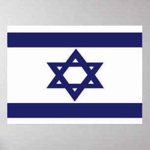 Flagge Israels Poster