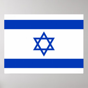 Flagge Israels Poster