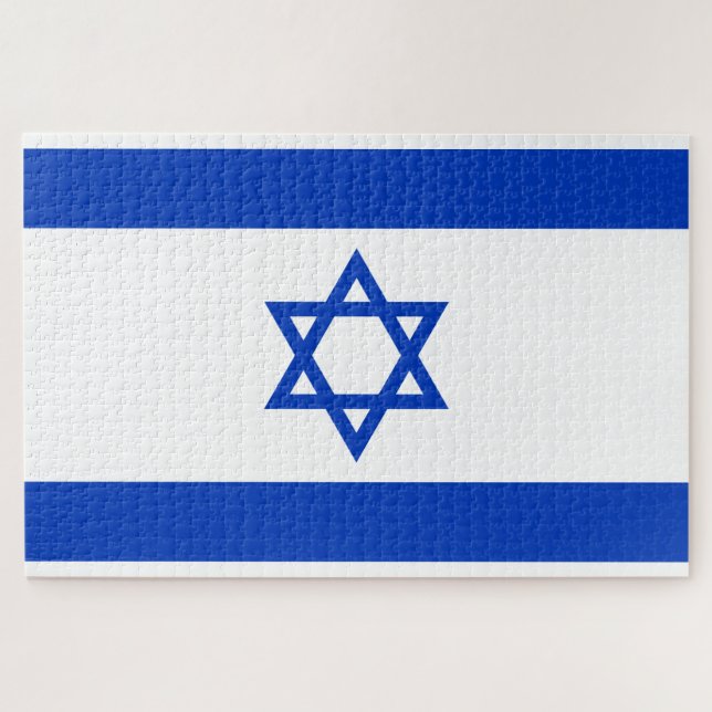 Flagge Israels Puzzle (Horizontal)