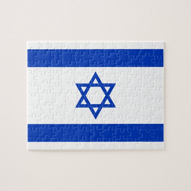 Flagge Israels Puzzle (Horizontal)