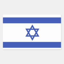 Flagge Israels Rechteckiger Aufkleber