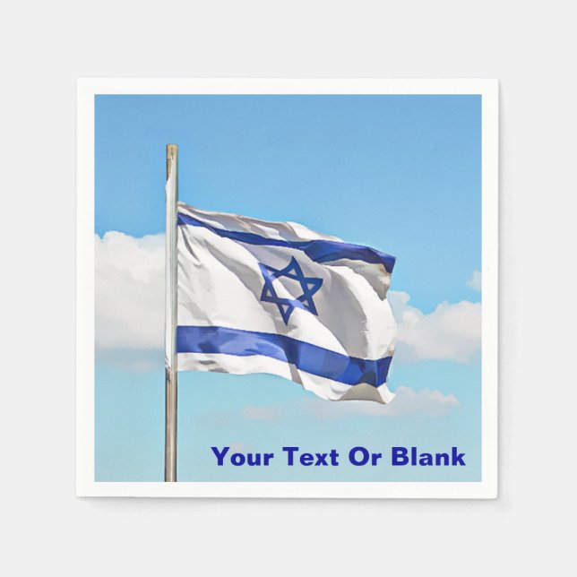 Flagge Israels Serviette (Vorderseite)