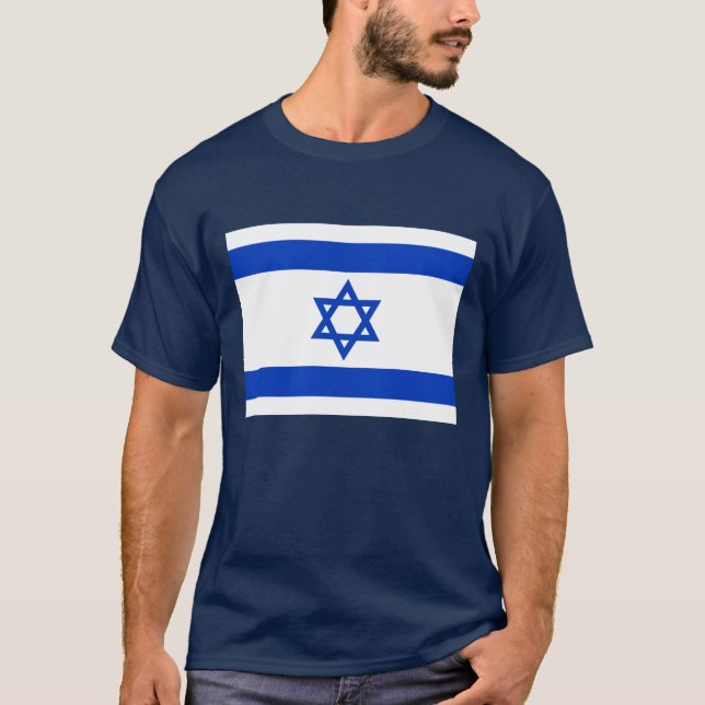 Flagge Israels T-Shirt (Vorderseite)