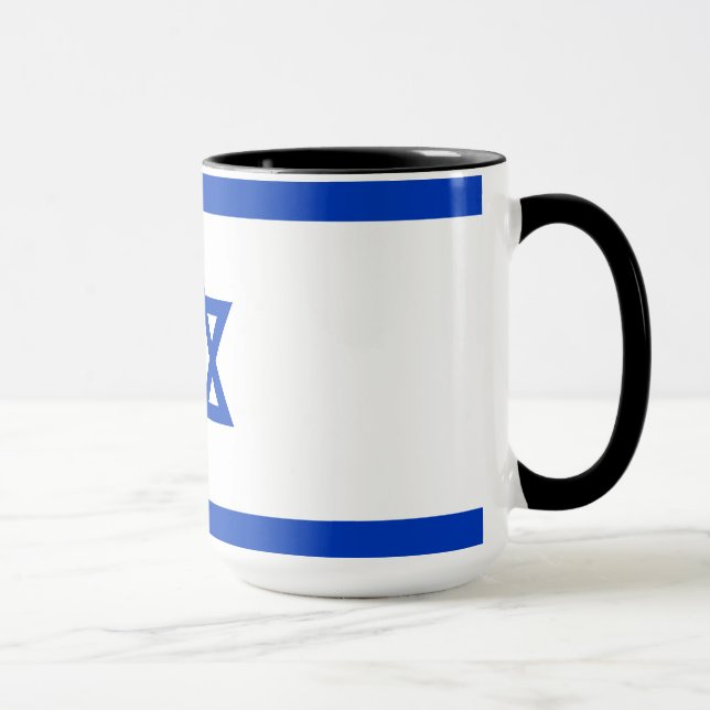 Flagge Israels Tasse (Rechts)