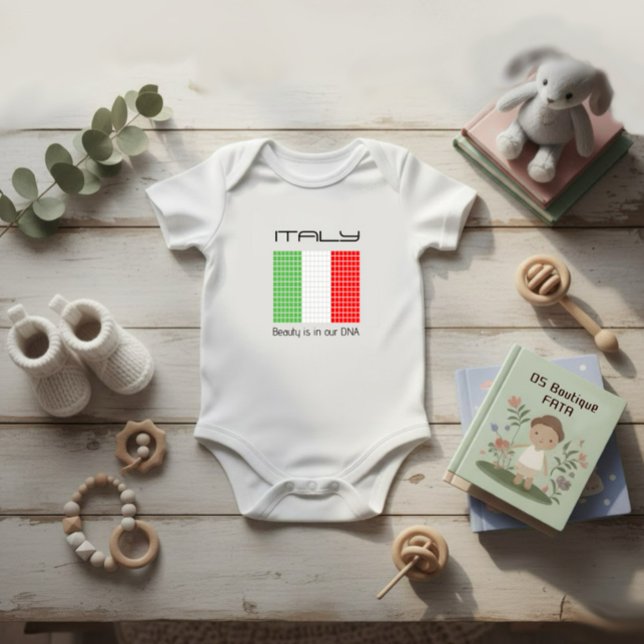 Flagge Italiens Baby Bodysuit Baby Strampler (Von Creator hochgeladen)