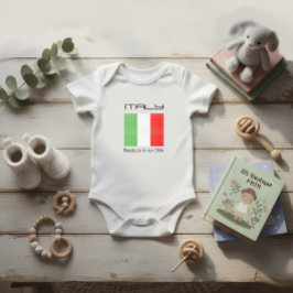 Flagge Italiens Baby Bodysuit Strampler