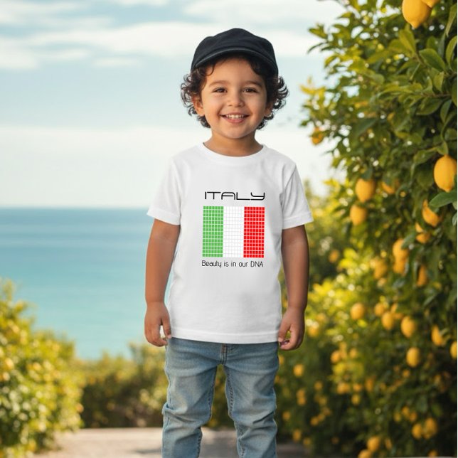 Flagge Italiens Baby T-shirt (Von Creator hochgeladen)