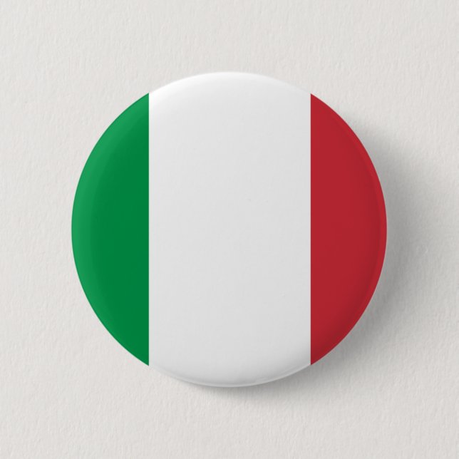 Flagge Italiens Button (Vorderseite)