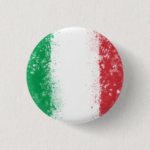 Flagge Italiens Button