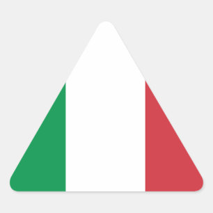 Flagge Italiens Dreieckiger Aufkleber