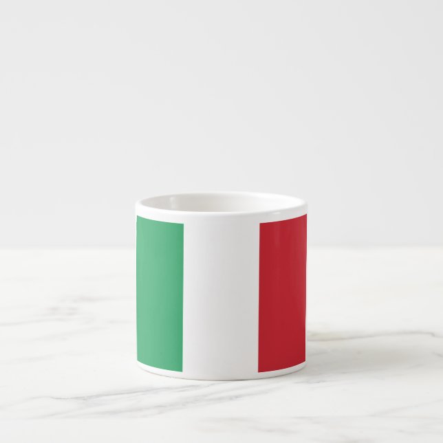 Flagge Italiens Espressotasse (Vorderseite)