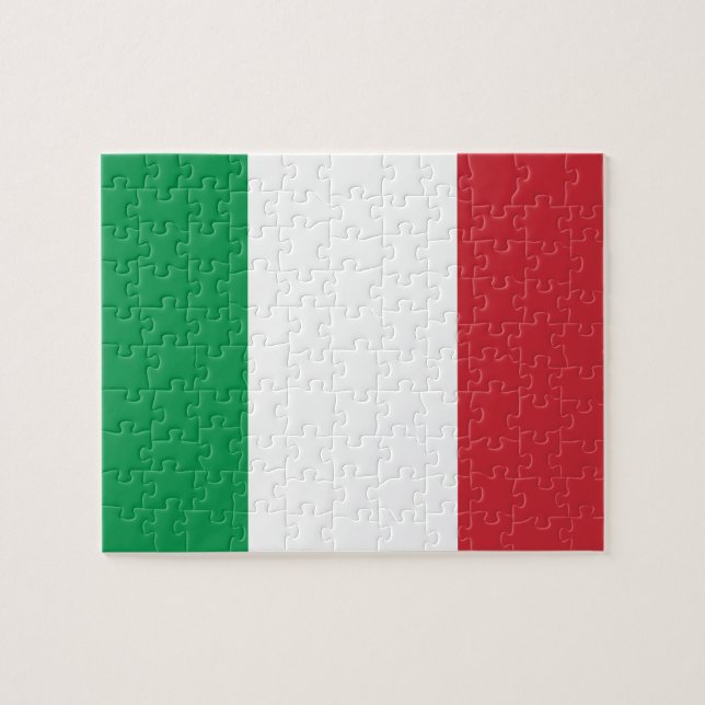 Flagge Italiens Foto Puzzle (Horizontal)