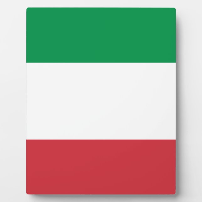 Flagge Italiens Fotoplatte (Vorderseite)