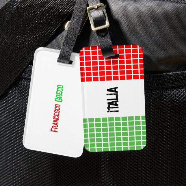 Flagge Italiens Gepäckanhänger (Von Creator hochgeladen)