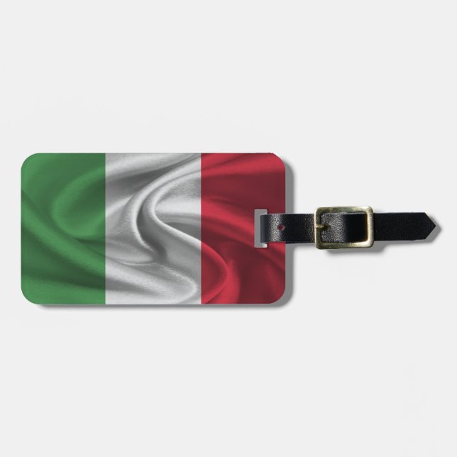 Flagge Italiens Gepäckanhänger (Vorderseite horizontal)
