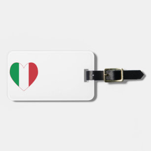 Flagge Italiens Herz Gepäckanhänger