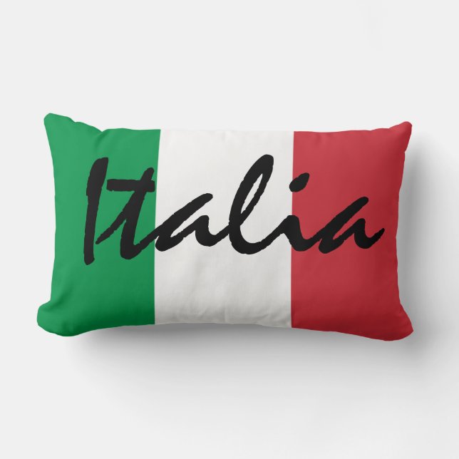 Flagge Italiens italienisches MoJo Kissen (Vorderseite)