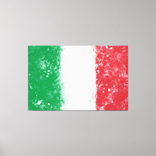 Flagge Italiens Leinwanddruck