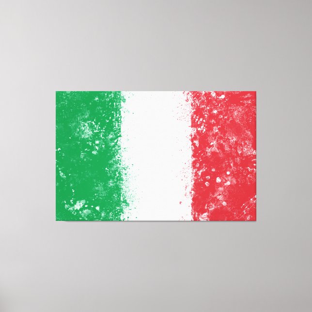 Flagge Italiens Leinwanddruck (Vorderseite)