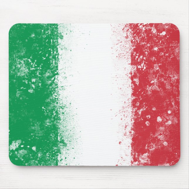 Flagge Italiens Mousepad (Vorne)