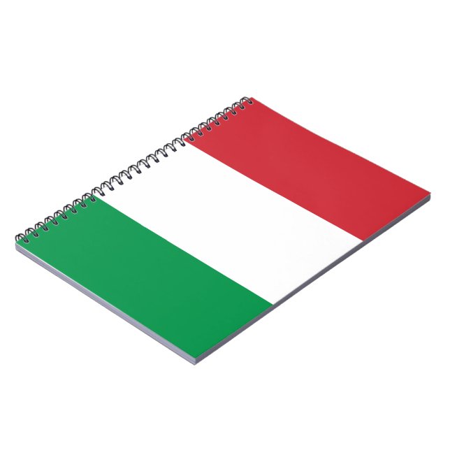 Flagge Italiens Notizblock (Linke Seite)