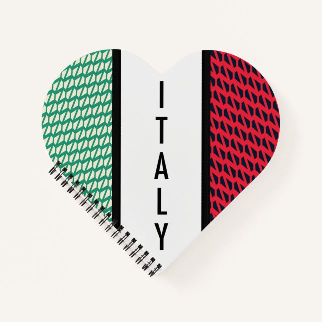 Flagge Italiens Notizbuch (Vorderseite)
