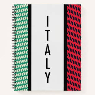 Flagge Italiens Notizbuch