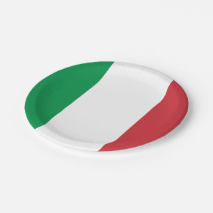 Flagge Italiens Pappteller