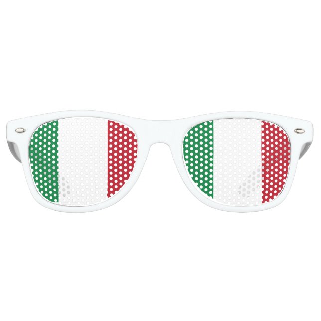 Flagge Italiens Partybrille (Vorderseite)