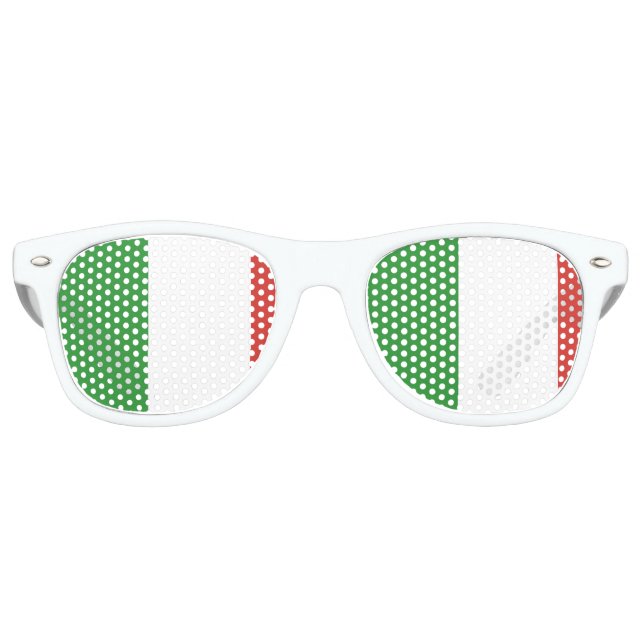 Flagge Italiens Partybrille (Vorderseite)
