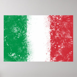 Flagge Italiens Poster