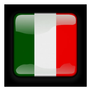 Flagge Italiens Poster