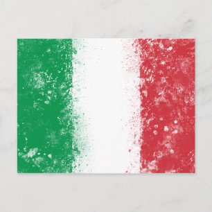 Flagge Italiens Postkarte