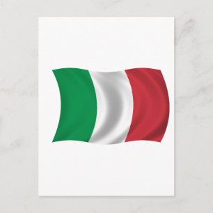 Flagge Italiens Postkarte