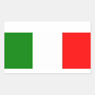 Flagge Italiens Rechteckiger Aufkleber