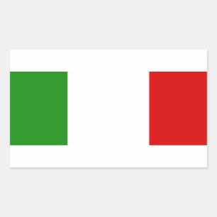 Flagge Italiens Rechteckiger Aufkleber