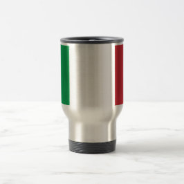Flagge Italiens - Reise/Tasse Reisebecher