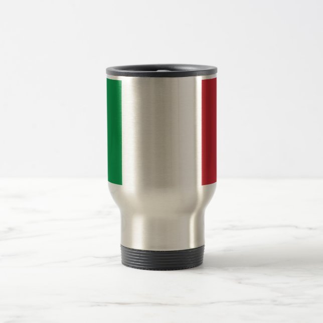 Flagge Italiens - Reise/Tasse Reisebecher (Mittel)