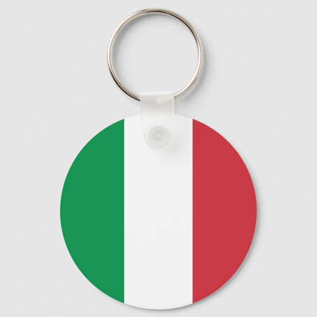 Flagge Italiens Schlüsselanhänger (Vorderseite)