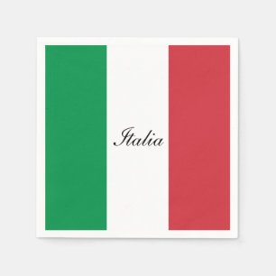 Flagge Italiens Serviette