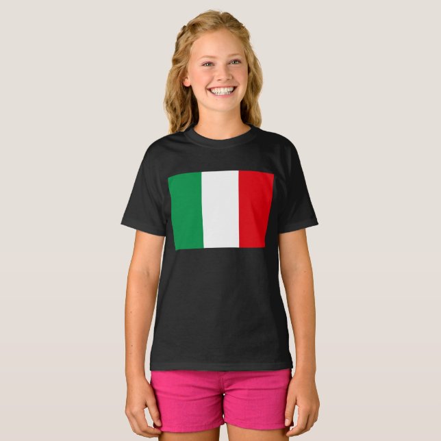 Flagge Italiens T-Shirt (Vorne ganz)