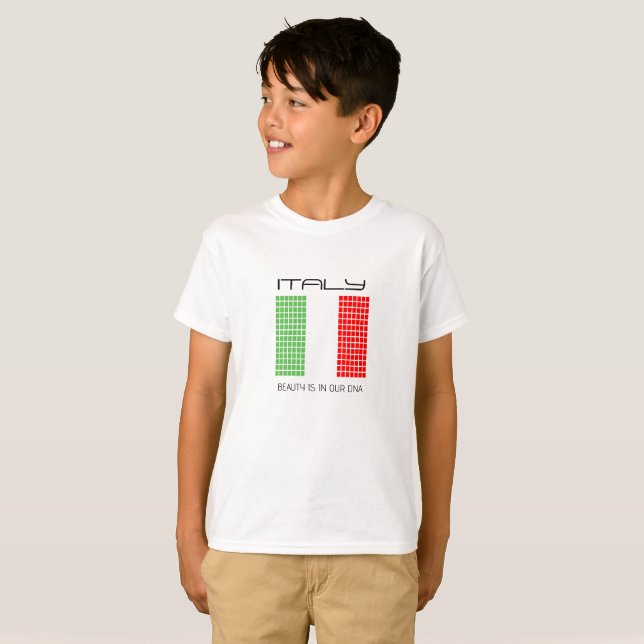 Flagge Italiens T-Shirt (Vorne ganz)
