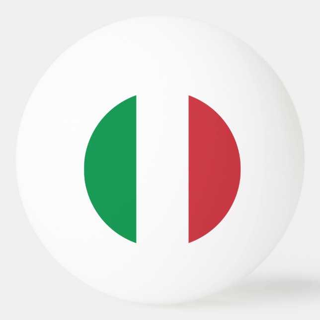 Flagge Italiens Tischtennisball (Vorderseite)